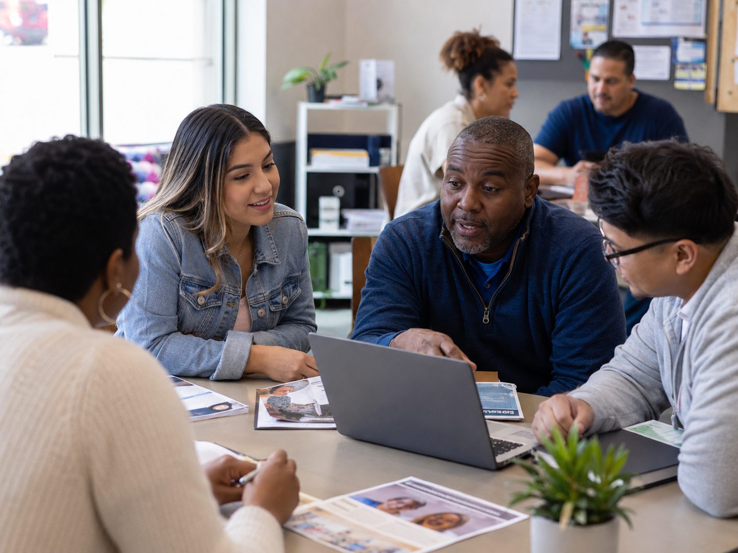 Small-group guidance session focused on practical next steps